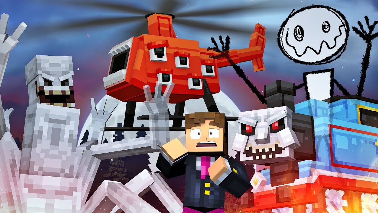 TODAS AS CRIATURAS DO TREVOR HENDERSON NO MINECRAFT !!