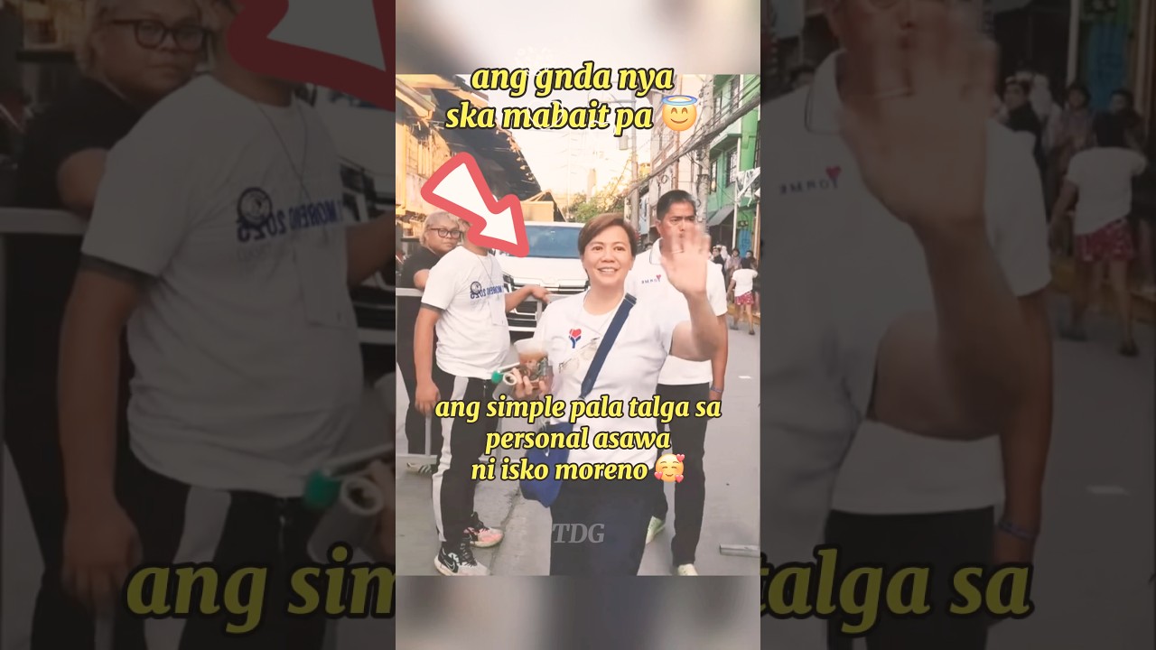 isko moreno simple ang asawa nya sa personal 😍 #iskomoreno #viral