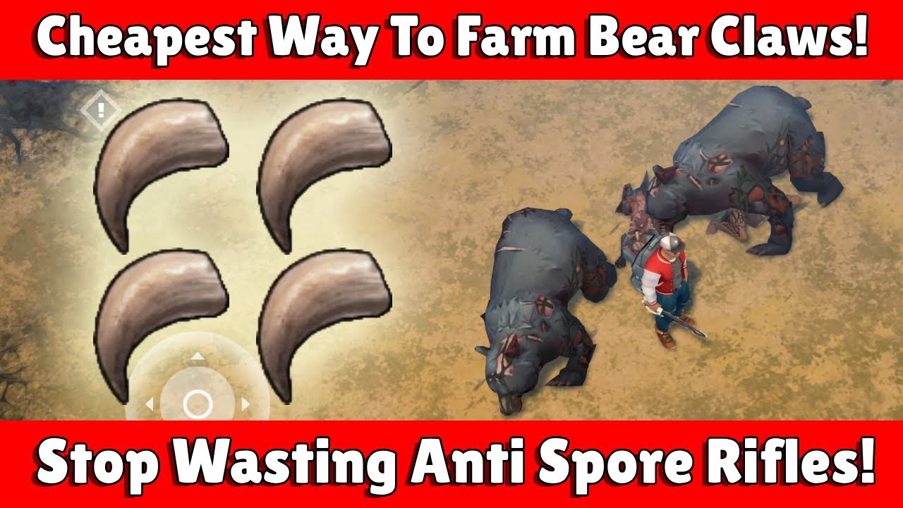 Cheapest Way To Farm Bear Claw For Hunting Grounds (Hunter's Instinct) In Last Day On Earth!