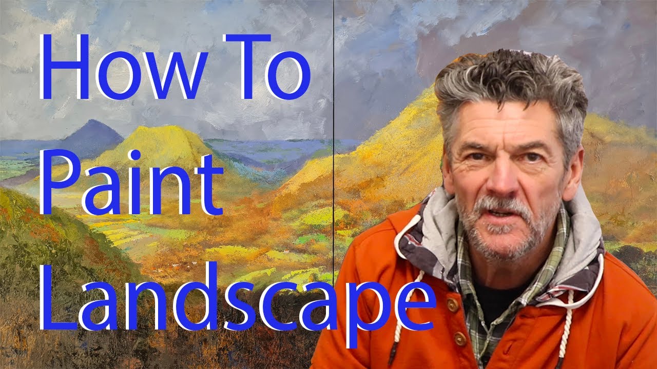 How to paint a large (1mtr x 2mtr) Landscape in oil
