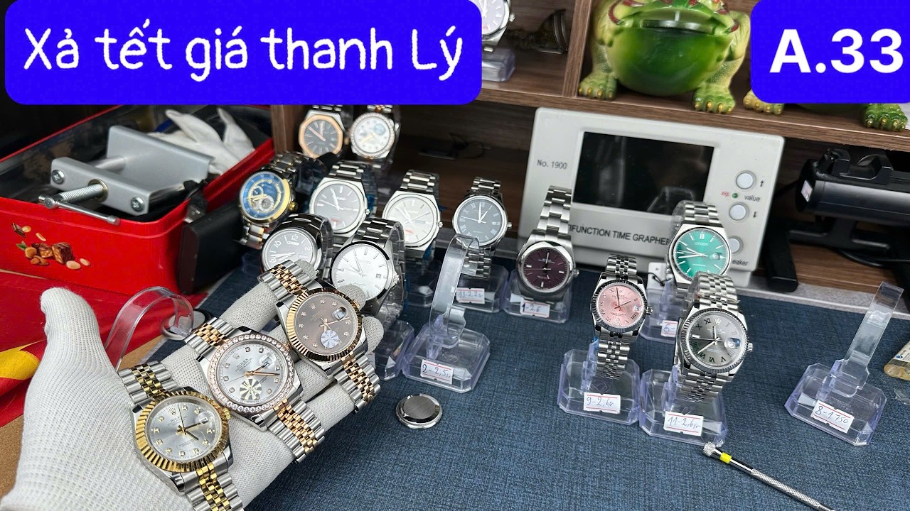 Lô Cuối Cùng Bản RÔ LẾCH Máy MIYOTA JAPAN ĐỒNG HỒ MÁY NHẬT XỊN đồng hồ cơ nam nữ japan