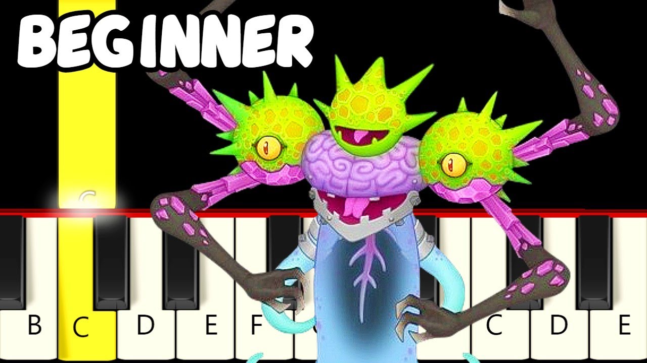 My Singing Monsters - Ethereal Workshop - Fast and Slow Piano Tutorial - Beginner