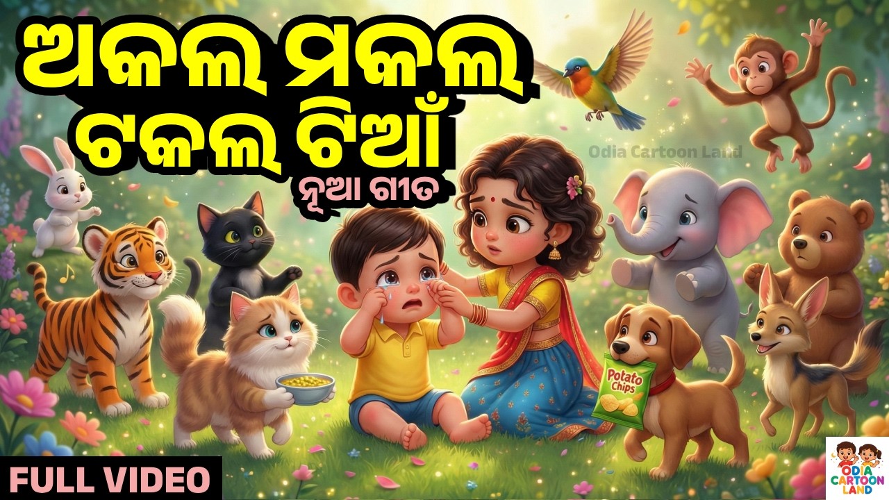 Akala Makala Takala Tia | Odia Song Cartoon Video | New DJ Gita | ଅକଲ ମକଲ ଟକଲ ଟିଆଁ