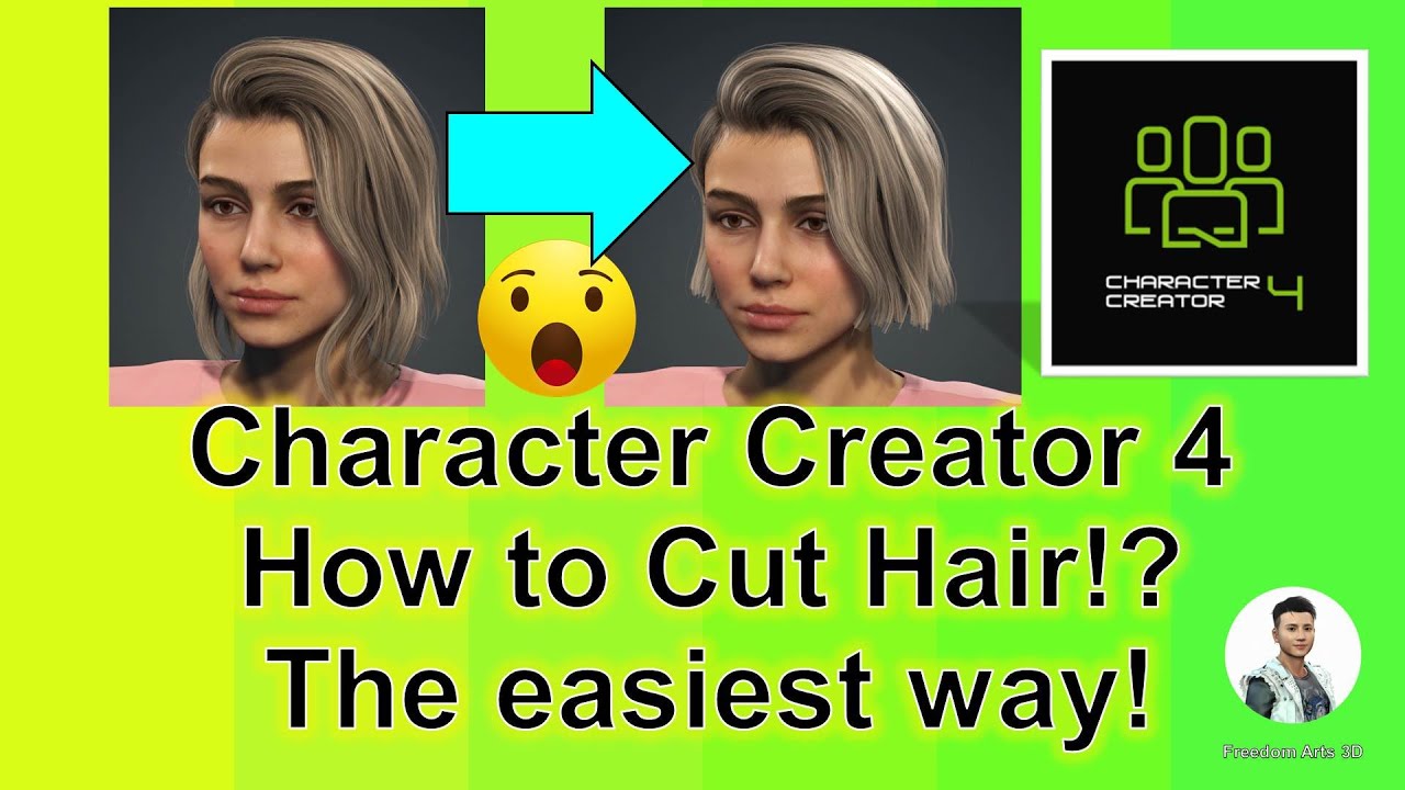 How to Cut Hair - Character Creator 4 - CC4 Tutorial
