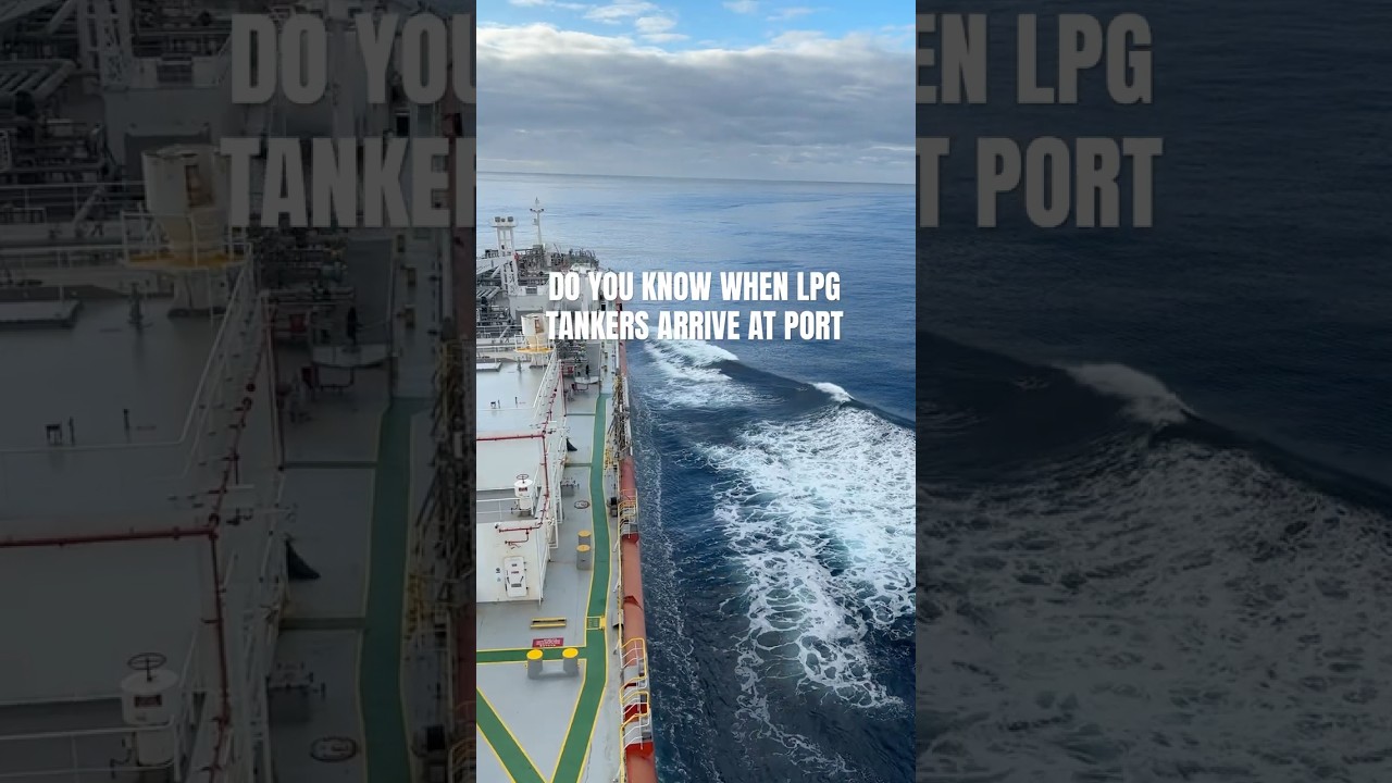 How LPG Tankers Deliver Gas to Ports | Inside Maritime Logistics 🚢 #lpg #merchantnavy #shorts