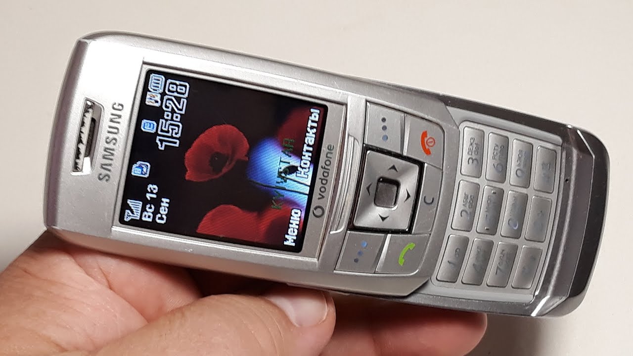 Samsung E250 Капсула времени оригинальный ретро телефон из Германии на шару