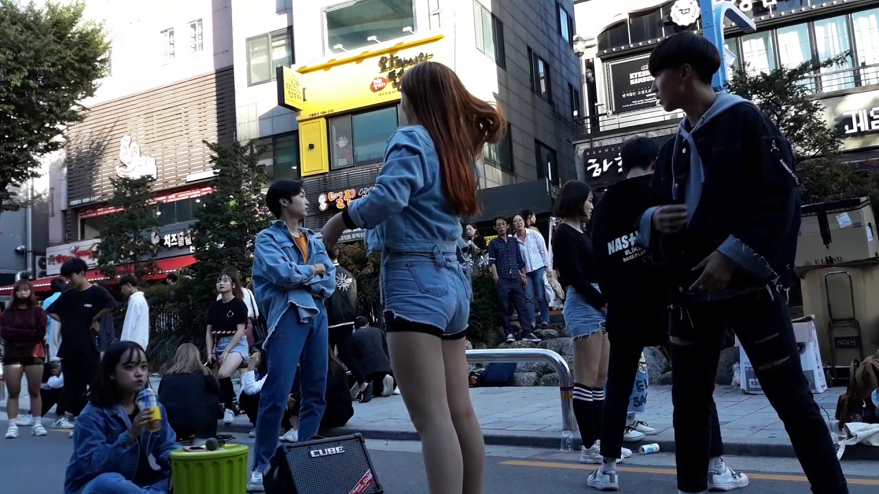 2018.09.22 4K직캠HD 홍대걷고싶은거리버스킹 혼성댄스팀템테이션(2)
