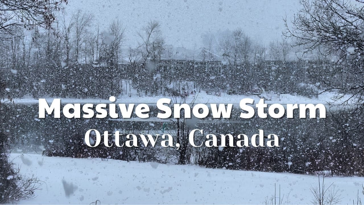 Ottawa Snow Storm: A Beautiful View of Canada's Winter Wonderland