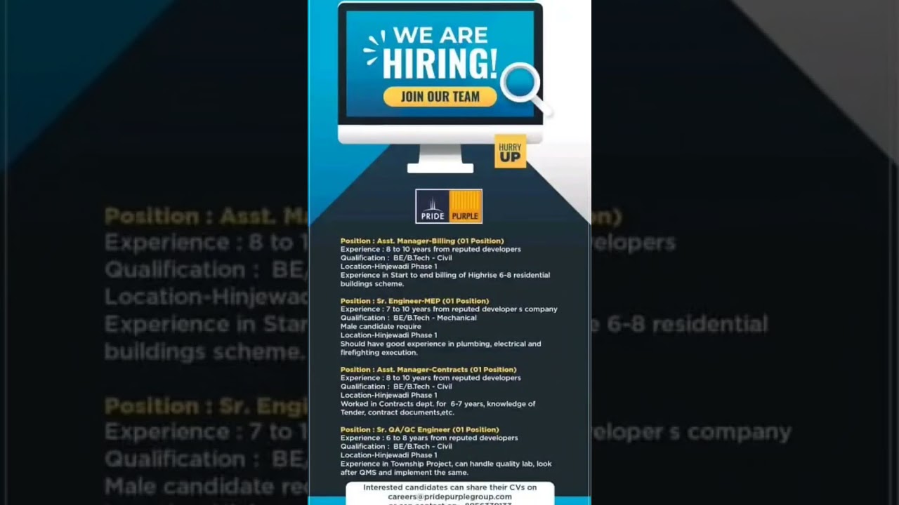 Civil Engineer job vacancy