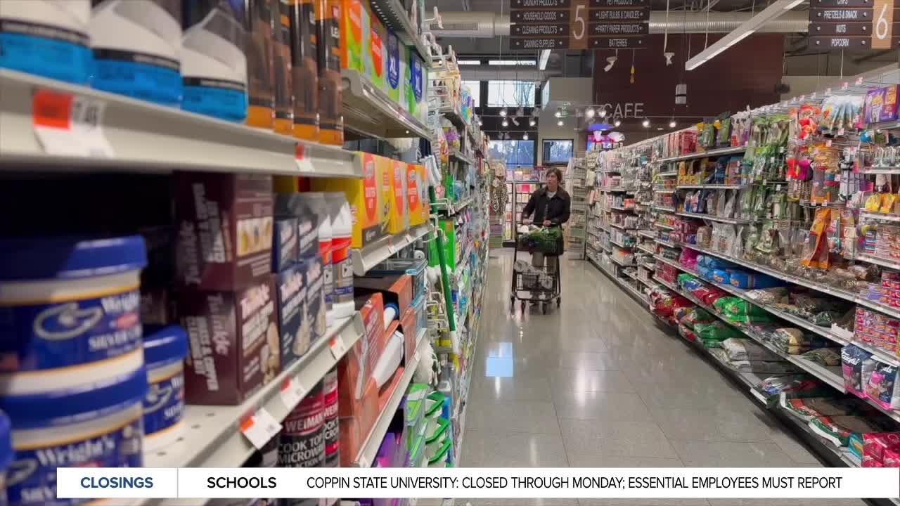 Marylanders rush to get groceries ahead of major snowstorm