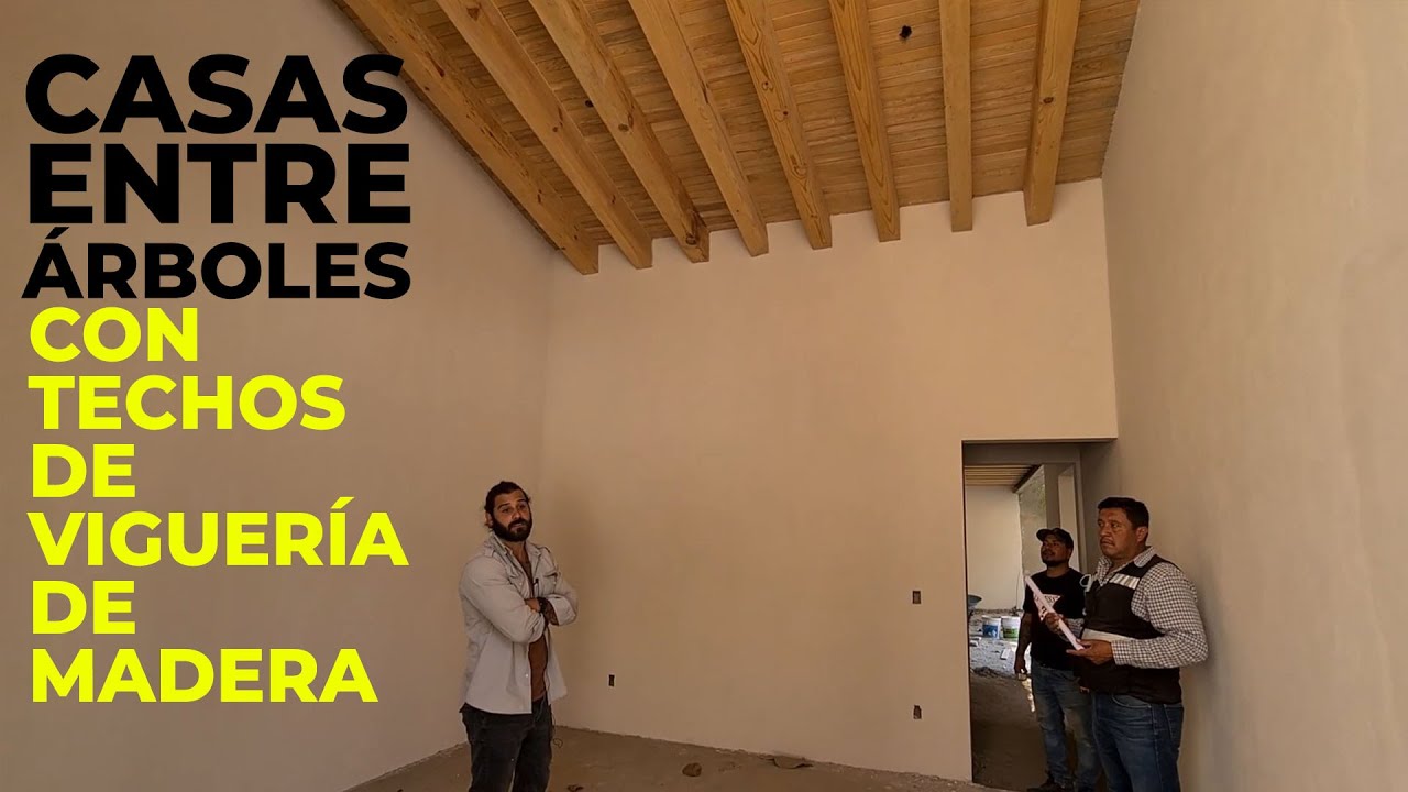 CASAS entre ÁRBOLES 🌳 CON techos VIGUERÍA DE MADERA  | OBRAS AJENAS | MO + G Arquitectura #1