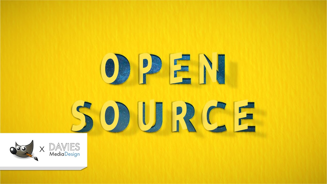 REALISTIC Paper Cutout Text Tutorial in GIMP