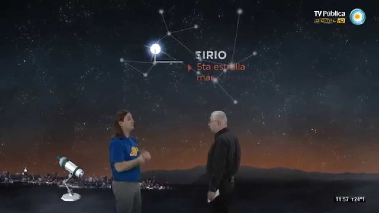 SIRIO: la estrella m&aacute;s brillante del cielo nocturno  (Cient&iacute;ficos Ind.Arg. - 22/2/12)