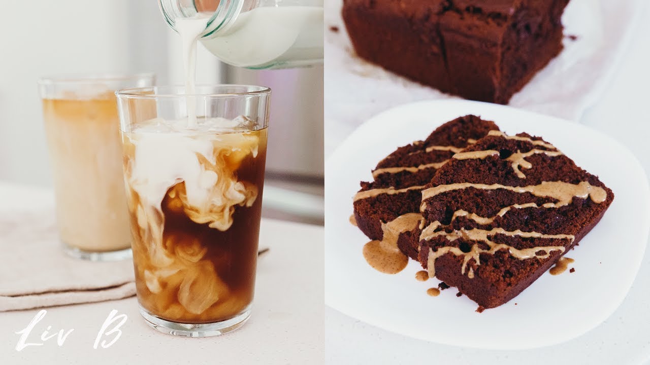 Double Chocolate Banana Bread + Iced Dirty Chai Recipe | Liv B