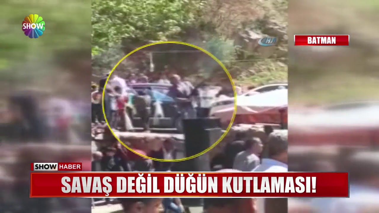 Savaş değil düğün kutlaması!