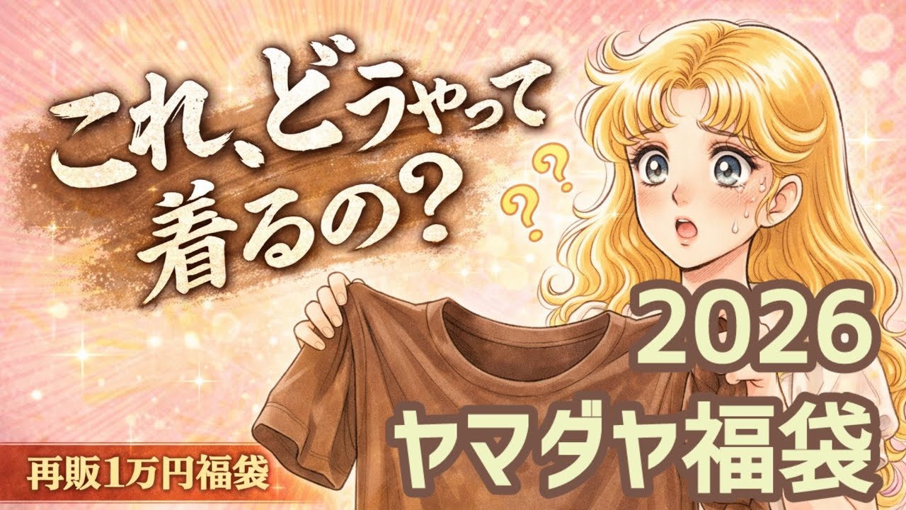 【再販★ヤマダヤ福袋】再販1万円★通算6個目の開封結果がこちら！#ヤマダヤ福袋 #福袋開封 #ファッション #ヤマダヤ #試着動画 当たりなのか？ハズレなのか？