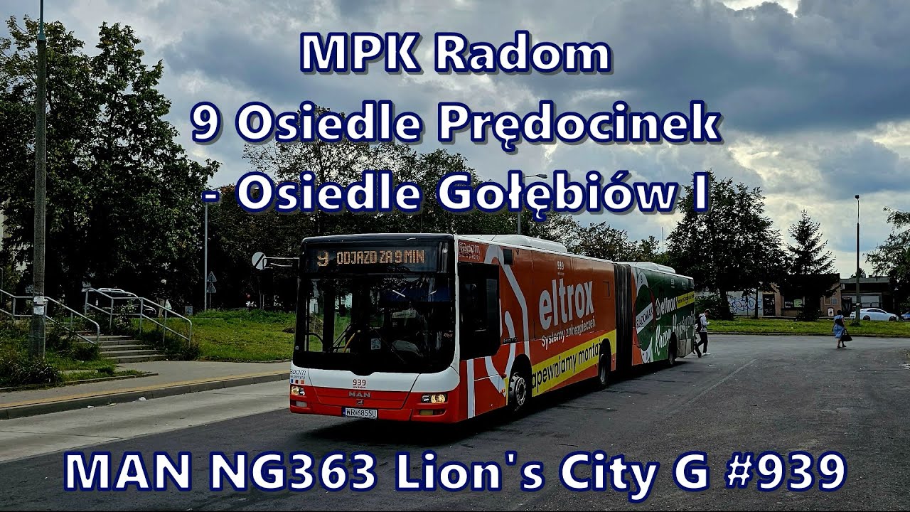 MPK Radom - linia 9, MAN NG363 Lion's City G #939