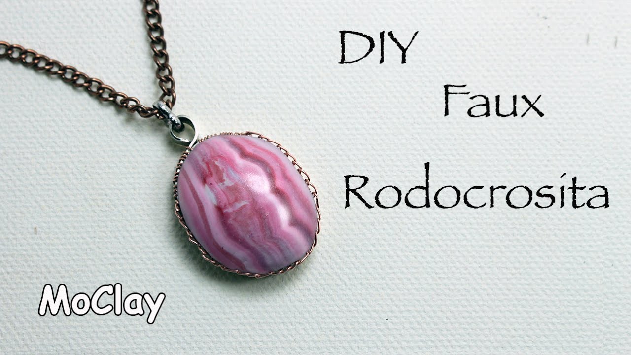 DIY - How to make a false semi precious stone : rhodochrosite