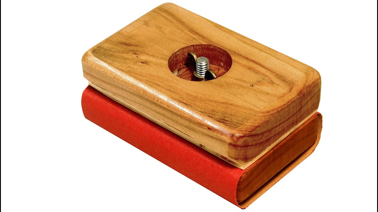 Make A Better Sanding Block. A Great Wood Shop Idea.