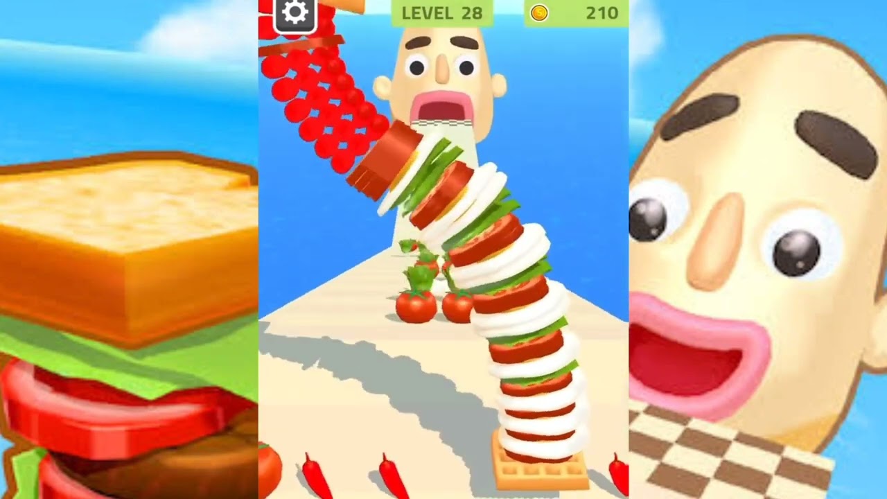 Sandwich Runner game HIGH SCORE 🌈 Gameplay Levels 26 - 30 Walkthrough IOS Android New Game FullapPr