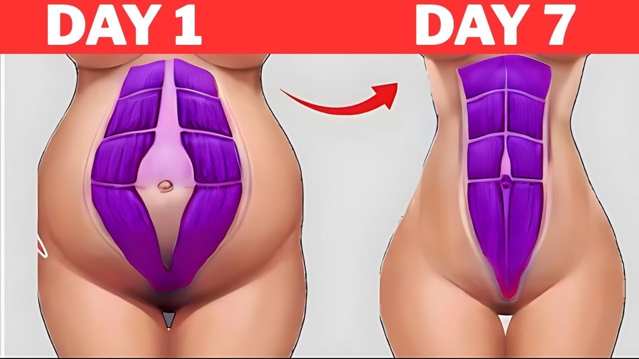 10 минут упражнений для пресса и сжигания жира на животе стоя