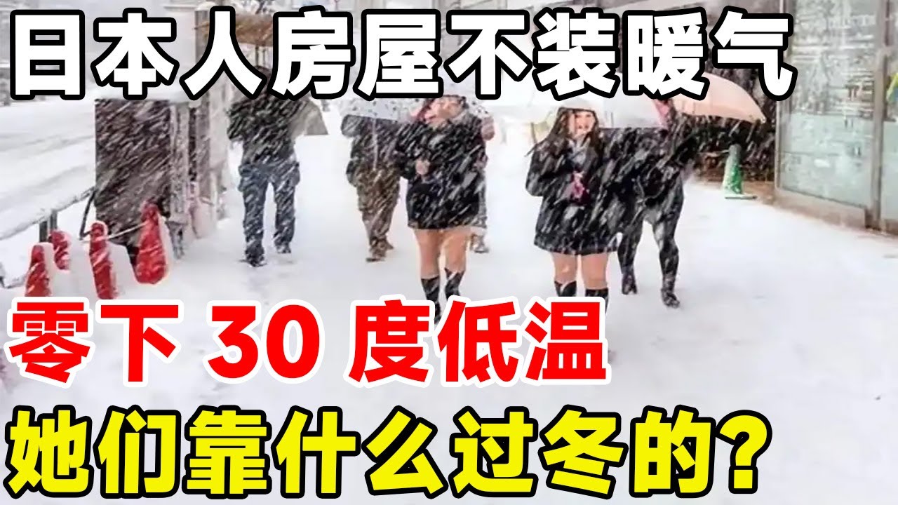 日本人房屋不装暖气，零下30度低温，她们靠什么过冬？#科普 #科普頻道 #日本