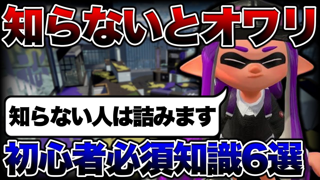 【初心者講座】 時間を無駄にしたくないスプラ初心者が絶対に知っておくべきこと6選【スプラトゥーン3】【初心者】