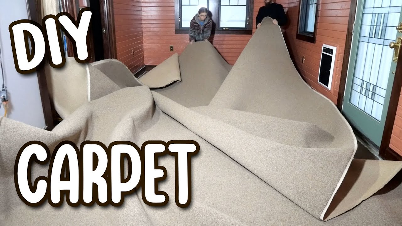 Installing Carpet Ourselves - Natural Flooring Reveal + DIY