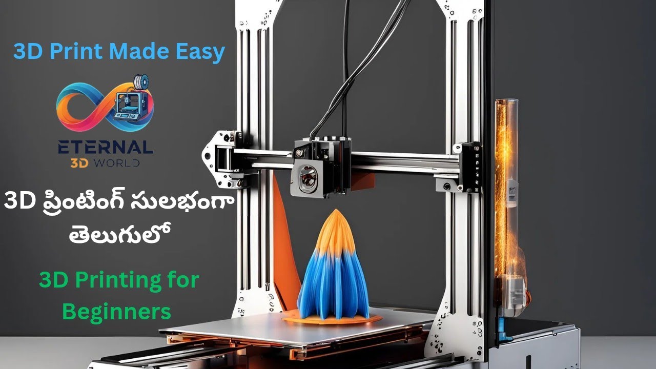 Simple and easy 3D printing for everyone#3d printer for beginners#3d printing tutorial #telugu #3d