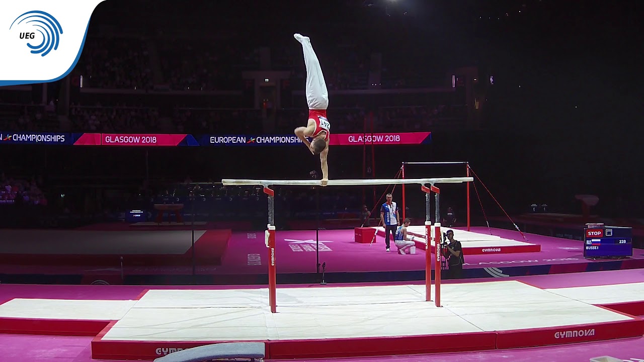 Dominic TAMSEL (SUI) - 2018 Artistic Gymnastics Europeans, junior parallel bars bronze medallist