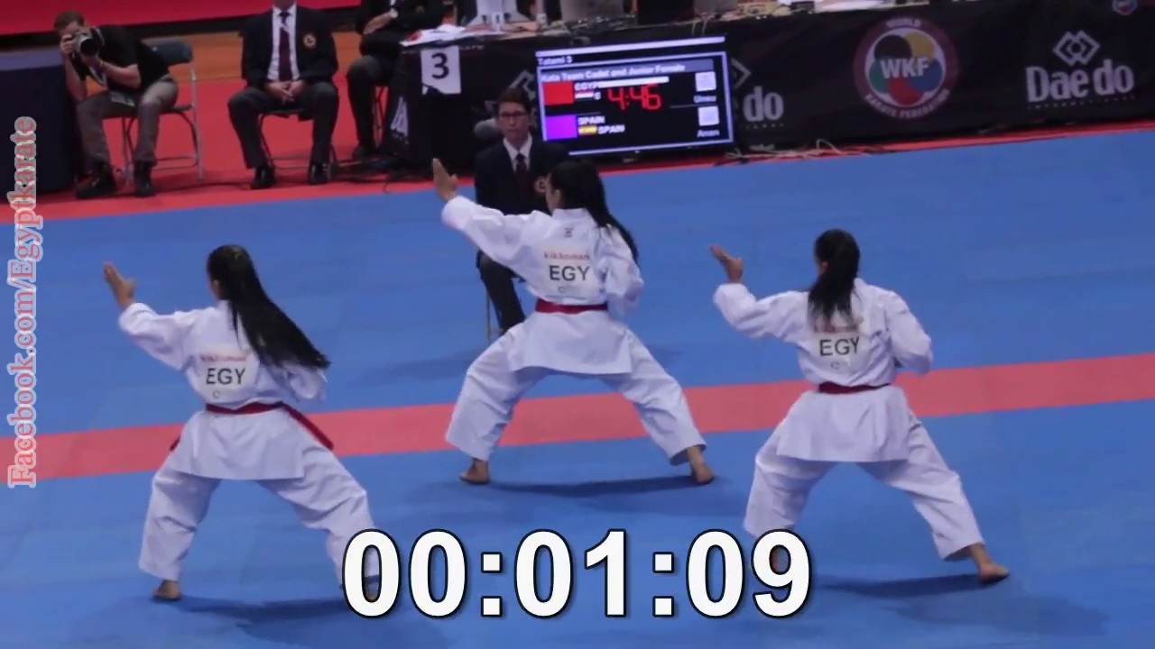 Female Team Kata   Finals Egypt
