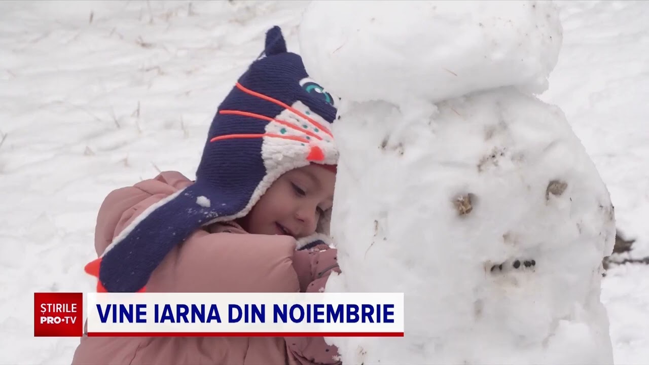 Ninsori și viscol în România. Locurile în care s-a depus strat de zăpadă