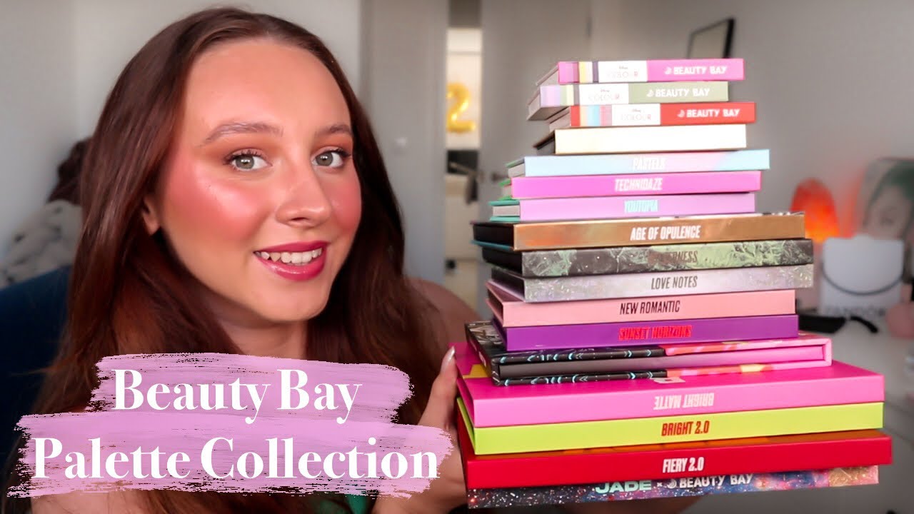 HUGE BEAUTY BAY EYESHADOW PALETTE COLLECTION + SWATCHES