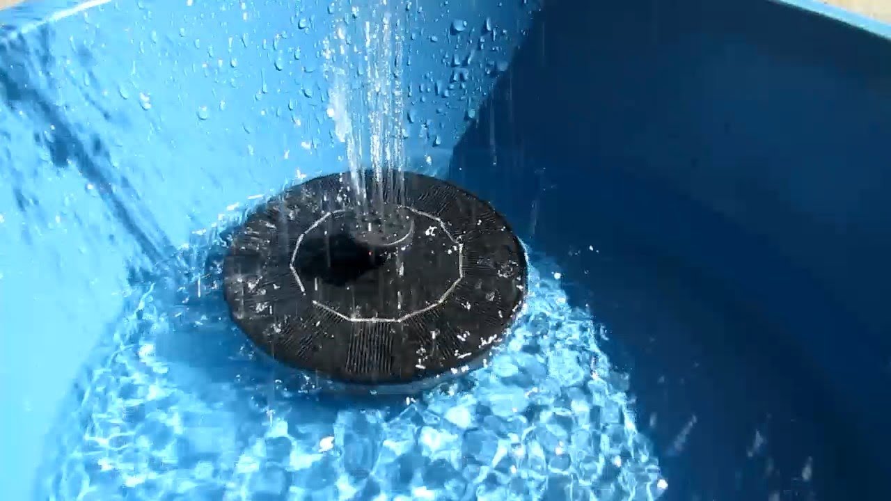 FONTE DE ÁGUA MINI MOVIDA POR ENERGIA SOLAR DE 1,0 VOLT - COMO FUNCIONA
