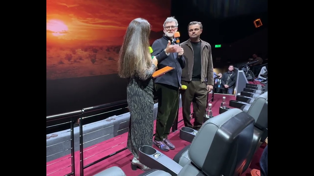 Leonardo DiCaprio & Paul Thomas Anderson extended intro One Battle After Another 70mm IMAX at BFI