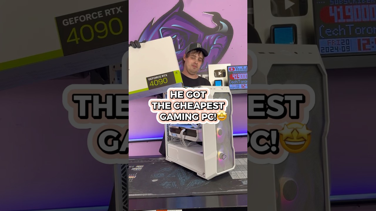 He got the CHEAPEST gaming PC! 🤩