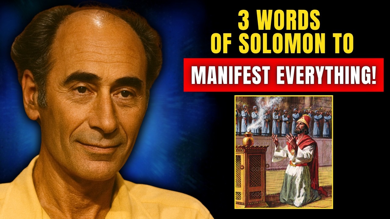 Repeat These 3 Words Spoken by Solomon to Manifest Anything You Want – Itzhak Bentov