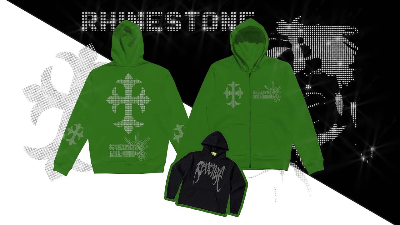 RHINESTONE MOCK UP FOR YOUR BRAND | Y2K DESIGN