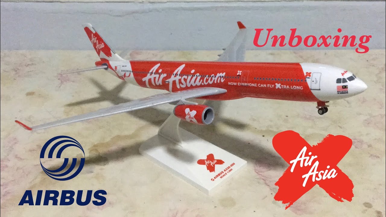 ✈️🅰️AirAsia X Classic Airbus A330-300 Unboxing(ASMR)