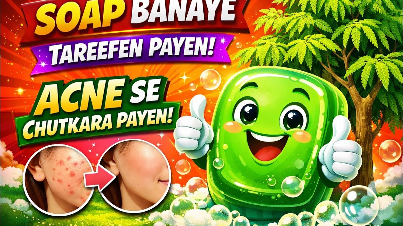 Soap Baayen Tarefen Payen! Acne se Chutkara Payen...💯😍قدرتی گھریلو صابن ✨@Afrahtafreeh09 
