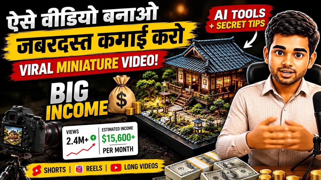 Make Viral Miniature Videos & Earn Big Income | AI Miniature Construction Secrets (2026)