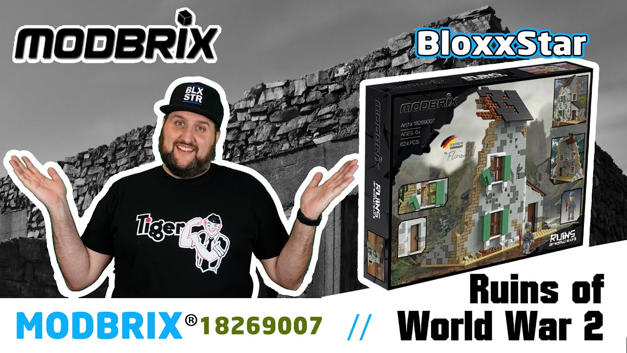 MODBRIX&reg; 18269007 🏚️ RUINS OF WORLD WAR 2 |▶️| Unboxing, Build, Fakten, Fazit 💬 | 🖖 | Review 📽️ 4K