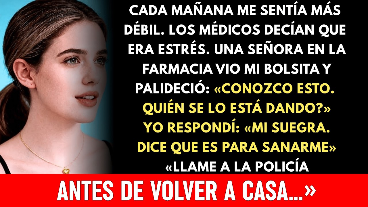 «¡Tire eso a la basura ahora!», dijo la farmacéutica al ver lo que mi suegra me daba de beber cada…