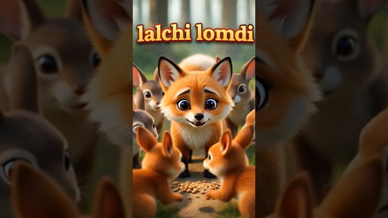Title lalchi lomdi 🦊 | Kids Moral Story in Hindi | Short Story