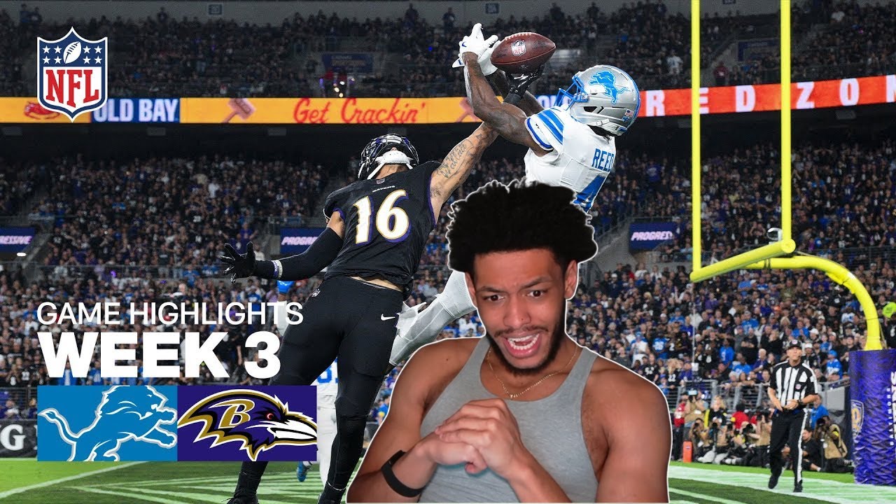 Namizzy Reacts to Detroit Lions vs Baltimore Ravens Game Highlights | 2025 NFL Season Week 3