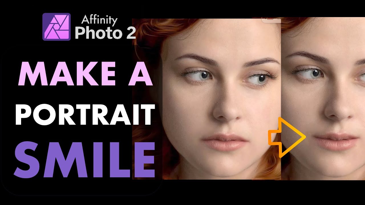 AFFINITY PHOTO: MAKE A PORTRAIT SMILE WITH 4 TOOLS