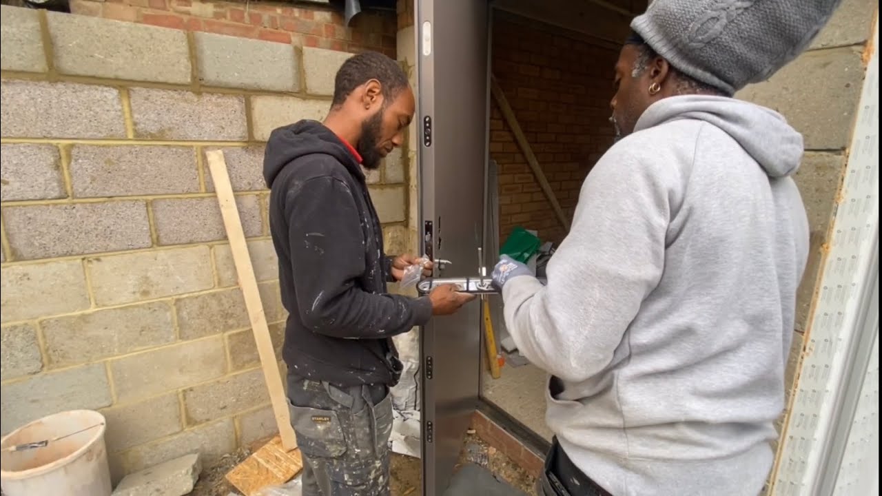 Fitting steel security doors