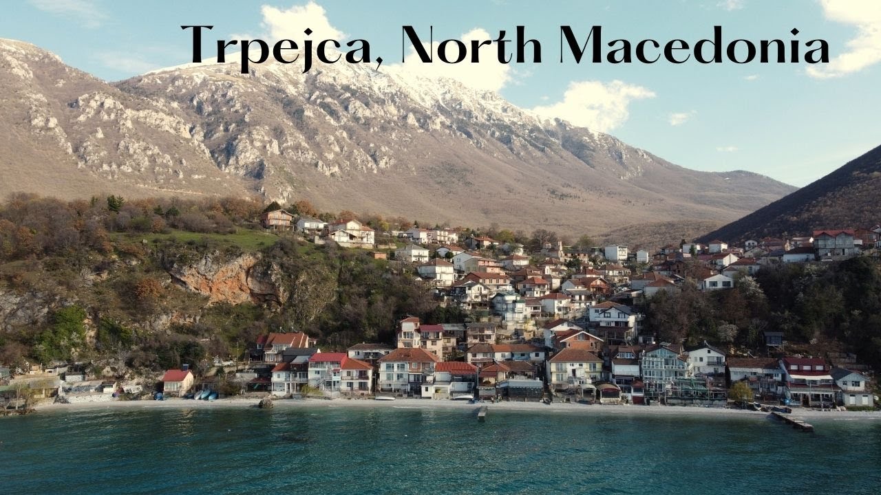 Trpejca Village, Lake Ohrid, North Macedonia - Drone Video