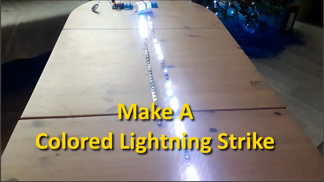 Colored Lightning Strike