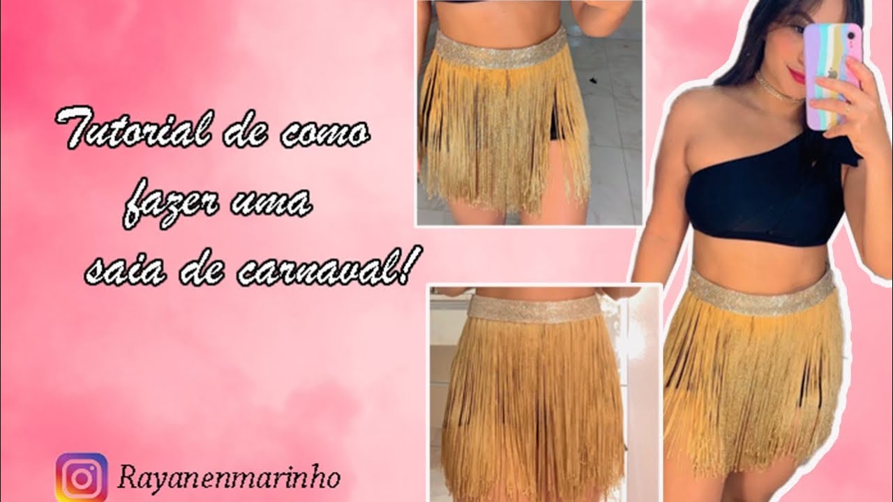 Como fazer uma saia para carnaval 🎉